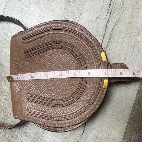 Chloe Brown Crossbody Bag with Gold Accents - Picture 2 of 15